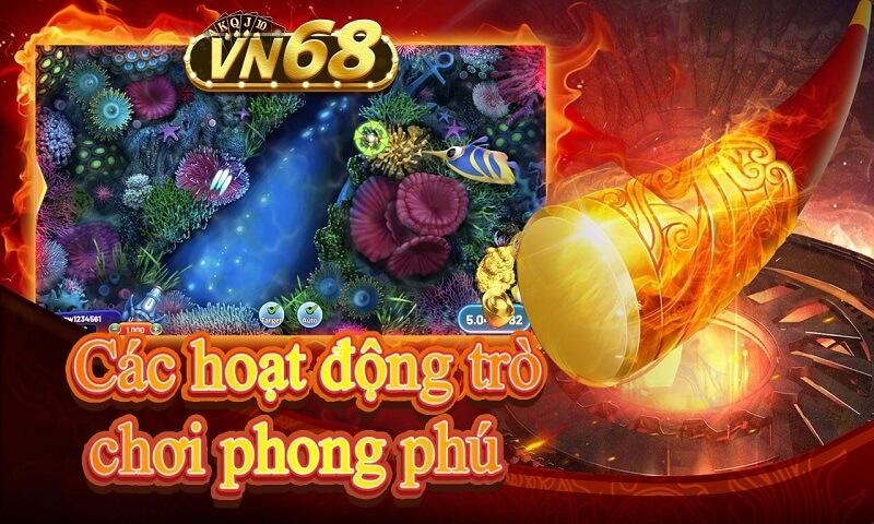 Vn68 bắn cá bao gồm các sảnh chơi nào?